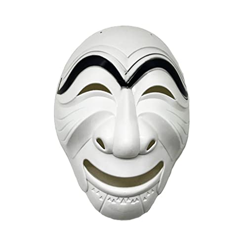 AMMICCO Maske Salvador Dali Halloween Kostüm Casa Papel Mask für Karneval Festival Cosplay (weiß) von AMMICCO