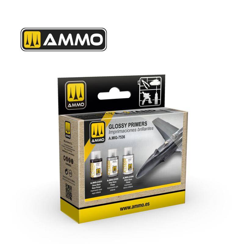 A-STAND Glossy Primers Set von AMMO by MIG Jimenez