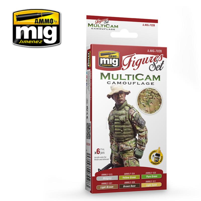 Multicam Camouflage Figures Set von AMMO by MIG Jimenez