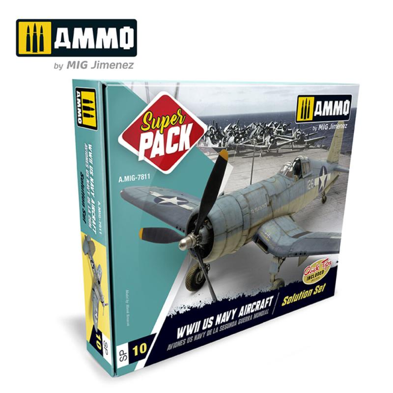 SUPER PACK WWII US Navy Aircraft von AMMO by MIG Jimenez