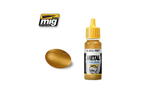 Mig Jimenez Ammo_A.MIG-0197 Munition Messing Metall Acryl (17 ml), Mehrfarbig von Mig Jimenez