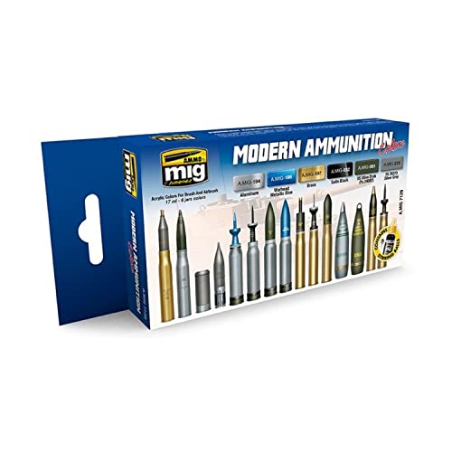 AMMO A.MIG-7129 Modern Ammunition Acrylfarben Set, Mehrfarbig von AMMO