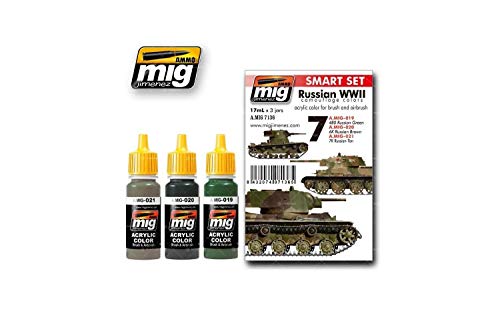 Ammo MIG-7136 Russian WWII Colors Acrylic Smart Set, Mehrfarbig von Mig Jimenez