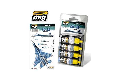 AMMO A.MIG-7208 Su-33 Colors Acryl Smart Set für Flugzeuge (4 x 17 ml), Mehrfarbig von AMMO