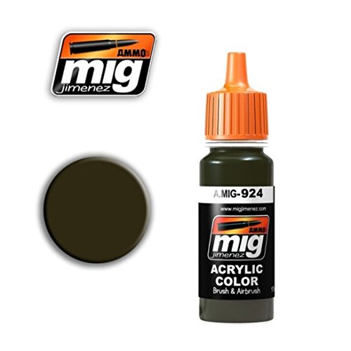 Munition mig-0924 Olive Drab Shadow Acryl Farben (17 ml), Mehrfarbig von Mig Jimenez