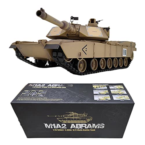 AMOC RC Kampfpanzer, 1:16 US M1A2 Abrams Panzermodell (Aktualisierte Version/Gelber Ocker) von AMOC