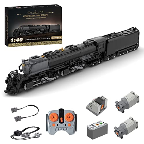 AMOC Technik Dynamisch 1/40 Union Pacific 4014 Big Boy-Zug, MOC-89126, Angepasst Autorisierter Zug Bausteine mit Benutzerdefinierter Box Und Aufklebern (3200 Teile+) von AMOC