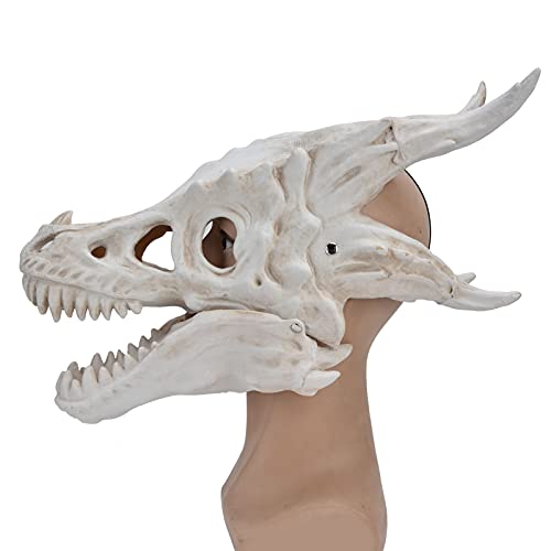 AMONIDA Dinosaurier Maske, atmungsaktive reißfeste Latexmaske für Kostümpartys für Halloweenpartys von AMONIDA