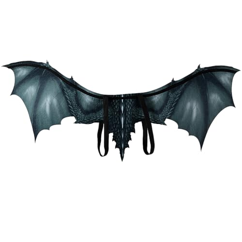 AMOSFUN Halloween Dragon Wings Vampir Fledermaus Flügel Cosplay Kostüm Zubehör Leistung Prop Dekoration Bühne Vlies Flügel Requisiten für Erwachsene von Amosfun