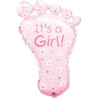 AMSCAN 07690 01 It's a Girl Folienballon, rosa, 58 x 82 cm von AMSCAN®