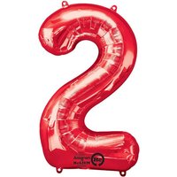 AMSCAN 2827701 SuperShape 2 Red Foil Balloon P50 Packaged 50 x 88 cm von AMSCAN®