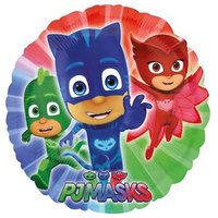 AMSCAN 3467201 Standard "PJ Masks" Foil Balloon Round, S60, packed, 43cm von AMSCAN®