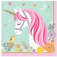 AMSCAN 511929 16 Servietten Magical Unicorn 33 cm Papier von AMSCAN®