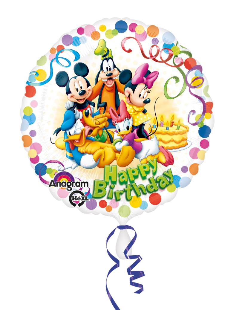 Geburtstagsballon Micky Maus und Freunde bunt 43 cm von AMSCAN