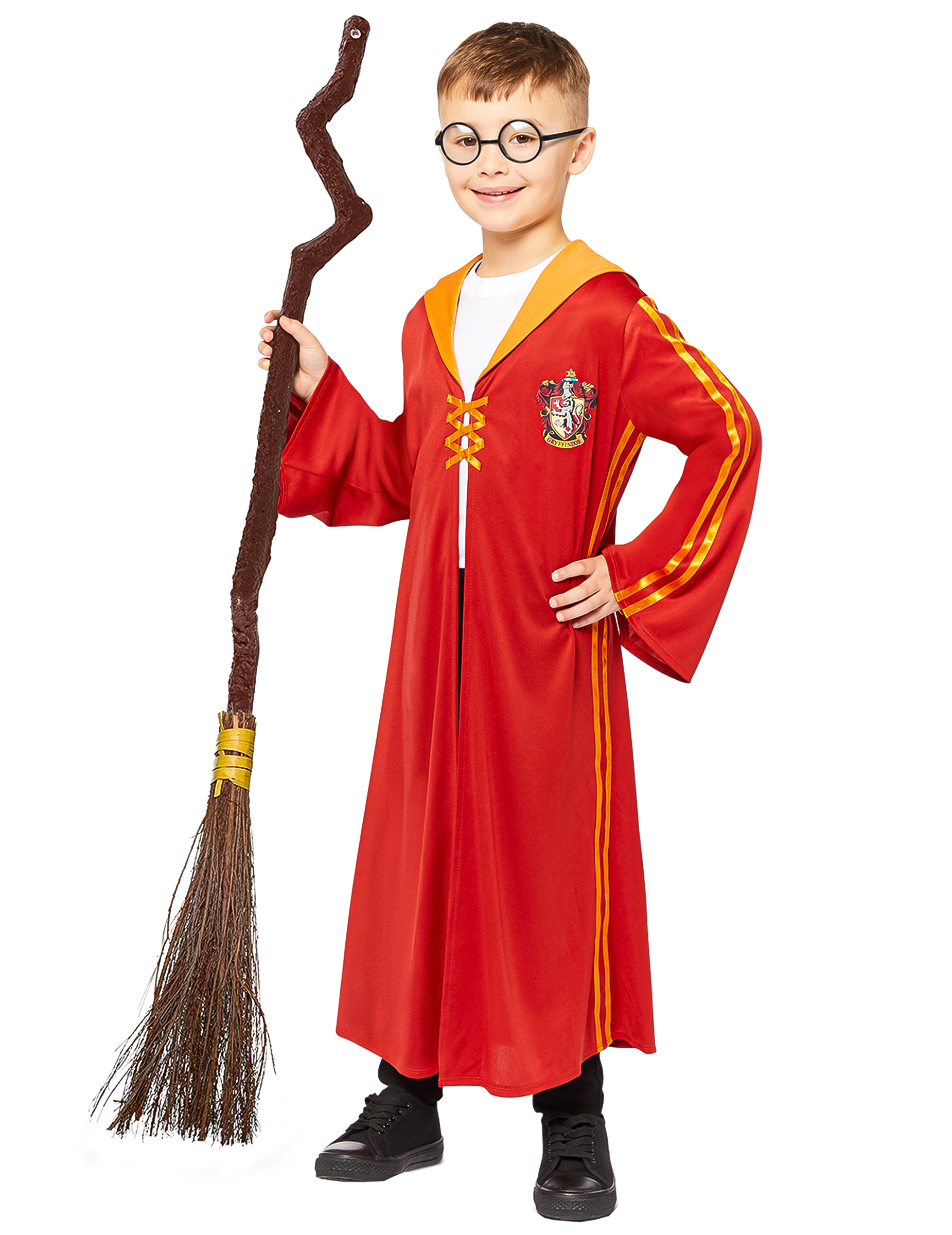 Harry Potter Kostüm Quidditch für Kinder rot-gold von AMSCAN