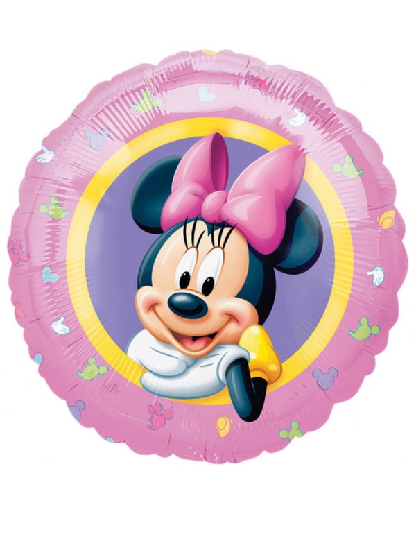 Minnie Maus Ballon Folienballon rosa bunt 43cm von AMSCAN