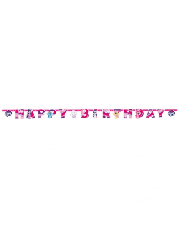 My Little Pony-Girlande Happy Birthday bunt 200 x 15 cm von AMSCAN