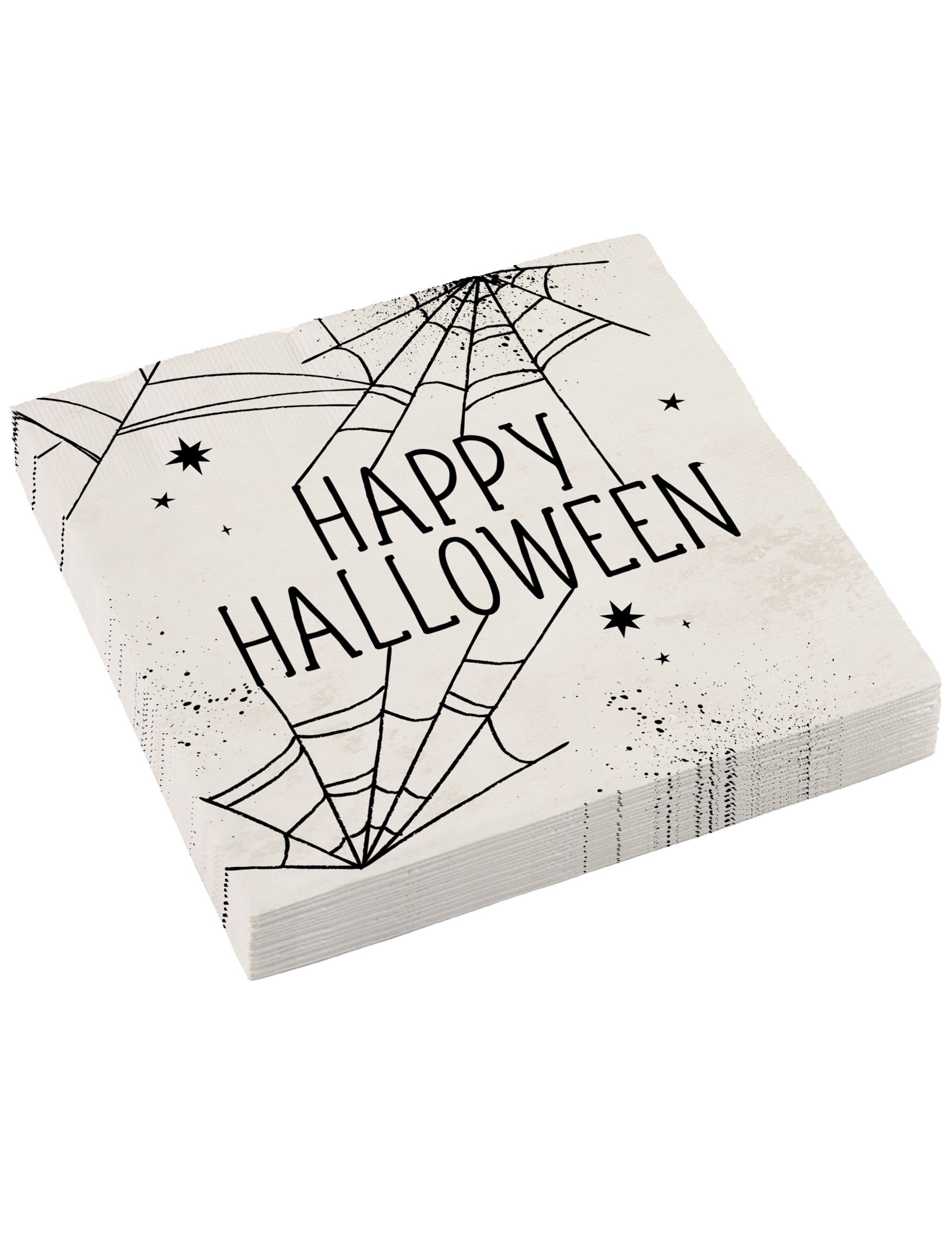 Spinnennetz Papierservietten Happy Halloween 16 Stück 33 x 33 cm von RIETHMULLER