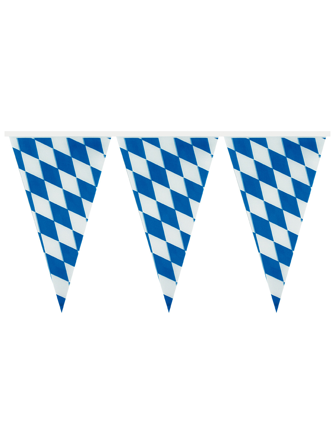 Wimpelkette Bayern Party-Deko blau-weiss 400x26cm von RIETHMULLER