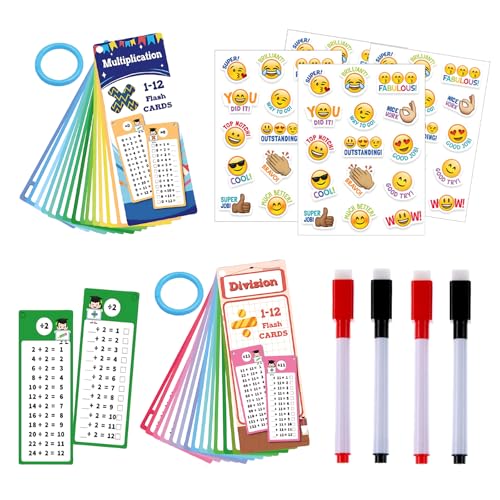 30 Blatt 1x1 Lernen Spiel Einmaleins Lernen, Wiederverwendbare Lernkarten Mathe für Multiplikation & Division mit Übungsblättern, Einmaleins Karten 4 Stifte 5 Sticker ab 5 Jahren 30 Blatt 1x1 Lernen Spiel Einmaleins Lernen, Wiederverwendbare Lernkarten Mathe für Multiplikation & Division mit Übungsblättern, Einmaleins Karten 4 Stifte 5 Sticker ab 5 Jahren von AMSNINK