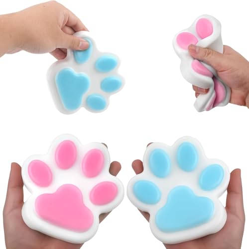 AMSNINK Squishy Pfote XXL, Katzenpfoten Squishy 2er Set, Taba Squishy Pfote für Stressabbau und Konzentration, Fufu Squishy für Büro, Schule und als Geschenk AMSNINK Squishy Pfote XXL, Katzenpfoten Squishy 2er Set, Taba Squishy Pfote für Stressabbau und Konzentration, Fufu Squishy für Büro, Schule und als Geschenk von AMSNINK