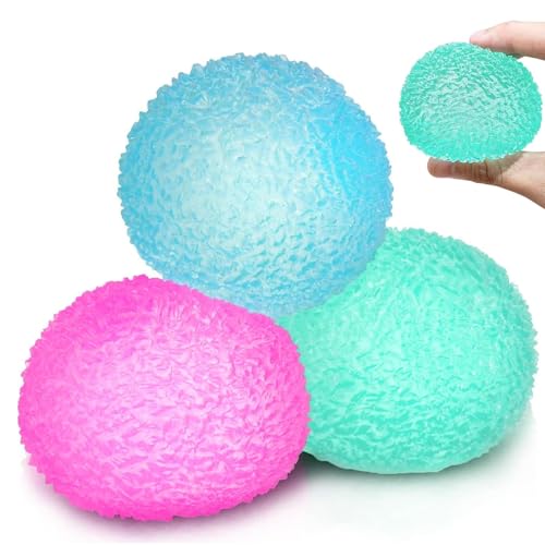 AMSNINK Stressball Erwachsene und Kinder - 6er Texturierte Anti Stress Bälle, Blau Rosa Grün, hohe Dichte Gedächtnis gefüllt Fidget Spielzeug für Angstlinderung AMSNINK Stressball Erwachsene und Kinder - 6er Texturierte Anti Stress Bälle, Blau Rosa Grün, hohe Dichte Gedächtnis gefüllt Fidget Spielzeug für Angstlinderung von AMSNINK
