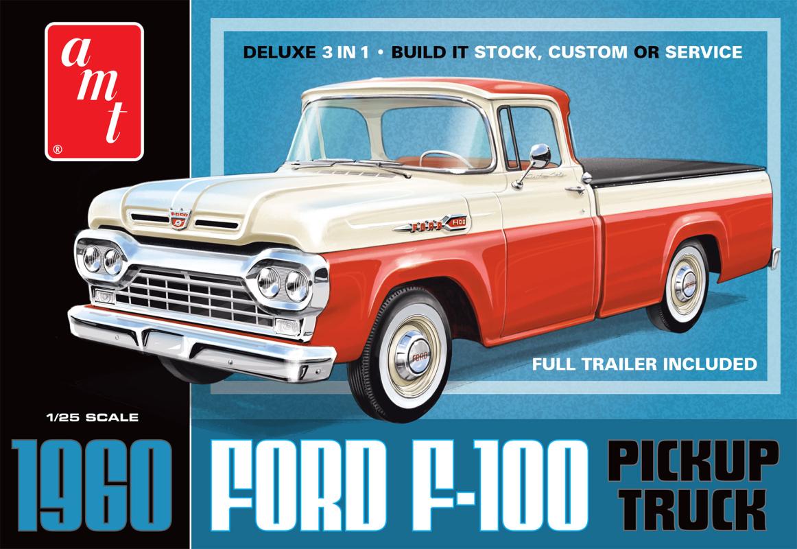 1960 Ford F-100 Pickup w/Trailer von AMT/MPC