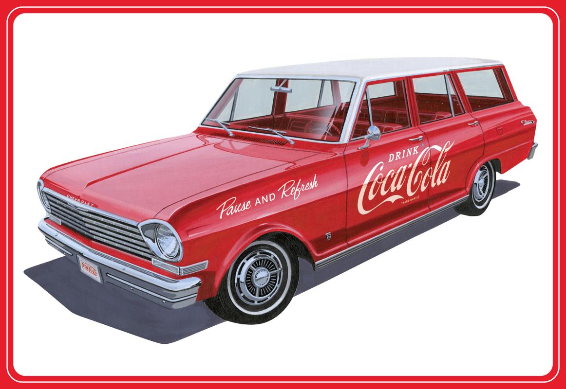 1963 Chevy II Nova Wagon w/Crates Coke von AMT/MPC