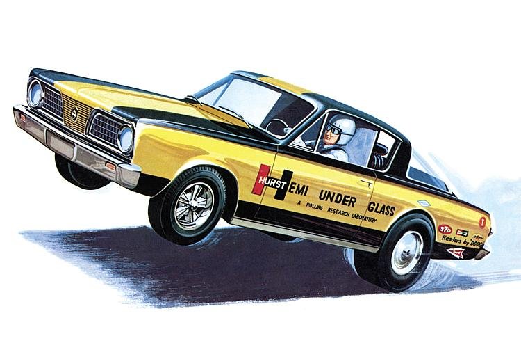 1966er Plymouth Barracuda, Hemi under Glass von AMT/MPC