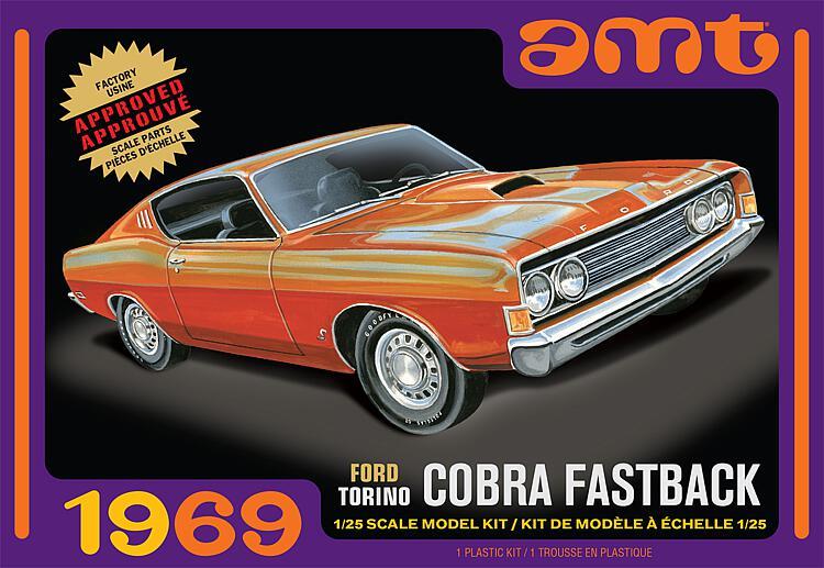 1969er Ford Torino Cobra Fastback von AMT/MPC