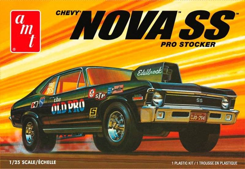 1972er Chevy Nova SS Old Pro 2T von AMT/MPC