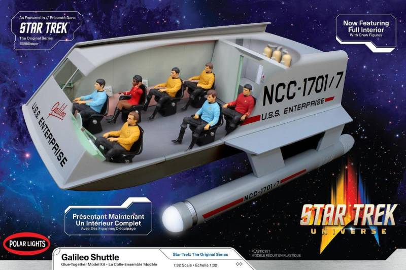 Star Trek - Galileo Shuttle mit Inneneinrichtung von AMT/MPC