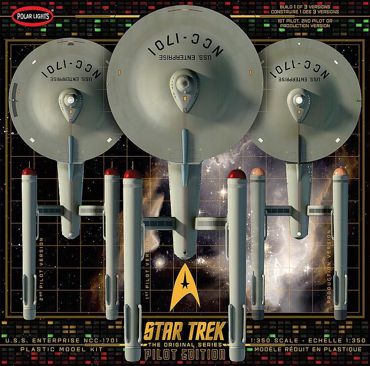 Star Trek TOS USS Enterprise mit Piloten von AMT/MPC