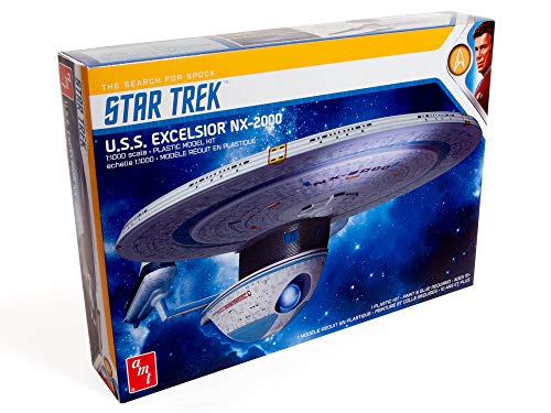 AMT - 1/1000 Star Trek USS Excelsior - Plastikmodellbausatz, Weiß von AMT