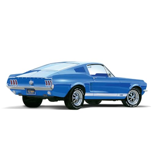 AMT, Round 2, Modellbausatz im Maßstab 1:25, 1967 Ford Mustang GT Fastback, chromfarben (AMT1241) AMT, Round 2, Modellbausatz im Maßstab 1:25, 1967 Ford Mustang GT Fastback, chromfarben (AMT1241) von AMT