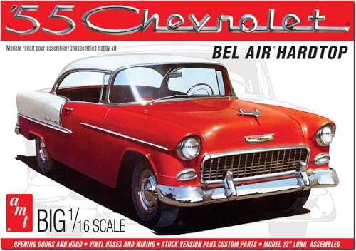 AMT 1955 Chevy Bel Air Hardtop Modellbausatz im Maßstab 1:16 AMT 1955 Chevy Bel Air Hardtop Modellbausatz im Maßstab 1:16 von AMT