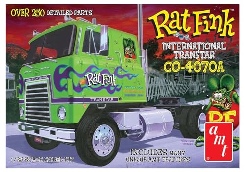 AMT IH Transtar CO-4070A Traktorschlepper Rat Fink Modellbausatz im Maßstab 1:25, Fabrikfarbe (AMT1291) von AMT