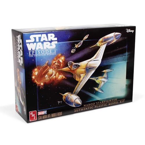 AMT Star Wars: The Phantom Menace N-1 Naboo Starfighter (Snap) Modellbausatz im Maßstab 1:48 von AMT