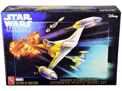 AMT Star Wars: The Phantom Menace N-1 Naboo Starfighter (Snap) Modellbausatz im Maßstab 1:48 von AMT