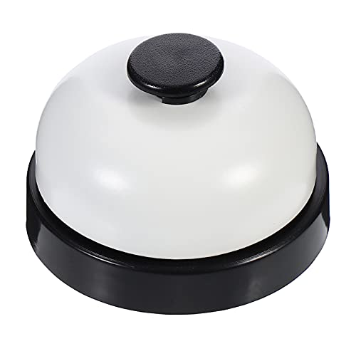 AMZBNEIDI Handglocke Extra Laut Massivmessing Call Bell， Rezeptionsklingeln Ganzmetallkonstruktion for Hotel-, Schul-, Büro-, Restaurant-, Rezeptions-, Krankenhaus- und Lagerhallen(Black) von AMZBNEIDI