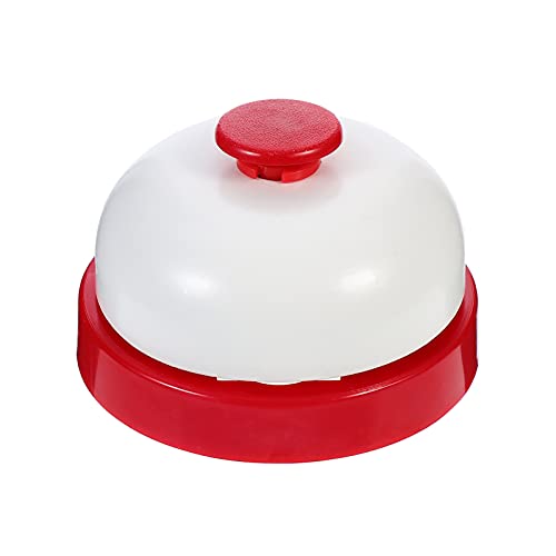 AMZBNEIDI Handglocke Extra Laut Massivmessing Call Bell， Rezeptionsklingeln Ganzmetallkonstruktion for Hotel-, Schul-, Büro-, Restaurant-, Rezeptions-, Krankenhaus- und Lagerhallen(Red) von AMZBNEIDI