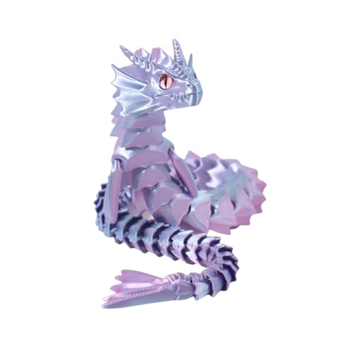 AMZLORD 3D Gedruckter Sea Dragon Articulierte Dragon Zappelspielzeug Flexible Gelenke Drachen Figur mythische Drachen Desktop Dekorationen von AMZLORD