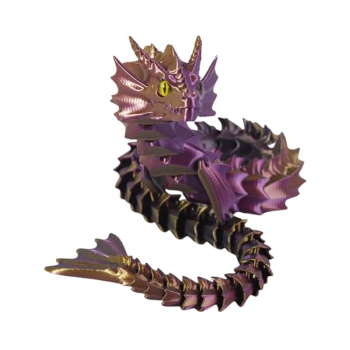 AMZLORD 3D Gedruckter Sea Dragon Articulierte Dragon Zappelspielzeug Flexible Gelenke Drachen Figur mythische Drachen Desktop Dekorationen von AMZLORD