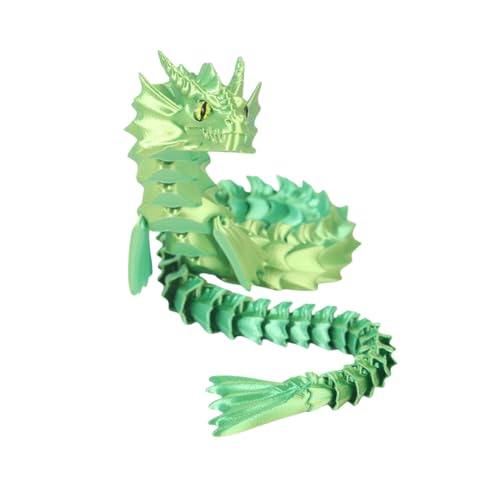 AMZLORD 3D Gedruckter Sea Dragon Articulierte Dragon Zappelspielzeug Flexible Gelenke Drachen Figur mythische Drachen Desktop Dekorationen von AMZLORD