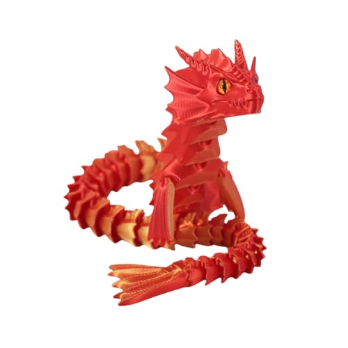 AMZLORD 3D Gedruckter Sea Dragon artikulierte Dragon Zappelspielzeug Flexible Gelenke Dragon Figur for Home Office Auto Schreibtischdekoration von AMZLORD