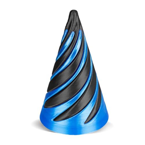 AMZLORD 3D Gedruckter Spiralkegelspielzeug Unmögliches Pyramide Passhrough Skulptur Stressabbau Mini Vortex Thread Illusion Pass durch Pyramide Zappelspielzeuggeschenke for Kinder und Erwach von AMZLORD