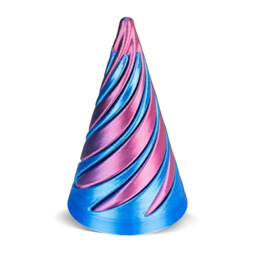 AMZLORD 3D Printed Spiral Cone Toy Unmögliches Pyramide Passhrough Skulptur Mini Wirbelfaden Illusion Durch Pyramid -Zappelspielzeug for Kinder und Erwachsene gehen von AMZLORD