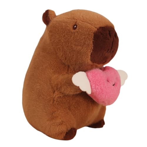 AMZLORD Plüsch Capybara Spielzeug niedliche Capybara Plüsch kreative Fuzzy Capybara Puppen PP Baumwollgefüllte Capybara -Puppen for die Heimdekoration von AMZLORD