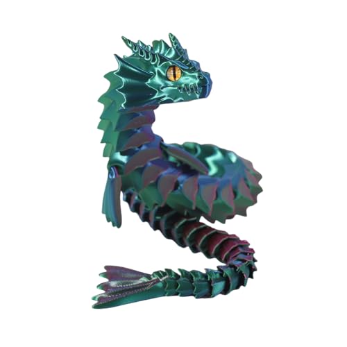 AMZLORD artikulierter Drachen Zappelspielzeug Flexible Gelenke Dragon Figur 3D Printed Dragon for Home Office Auto Schreibtischdekoration von AMZLORD