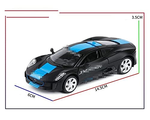 ANAIUCY Pull-Back-Modell Für C-X75-Legierungssportwagen-Modelldruckguss-Metallfahrzeuge 1:32 Anteil (Size : Silvery) von ANAIUCY